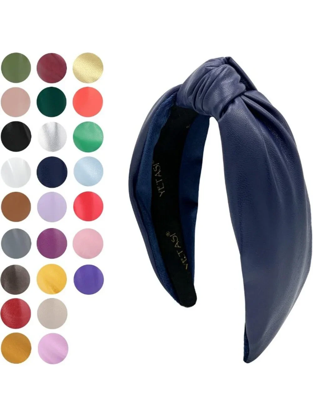 Trendy Navy Blue Knotted Headband for Women | All-Day Wear, Fashion Accessory